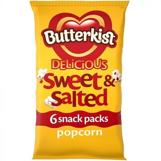 Butterkist Sweet & Salted Popcorn 6pk