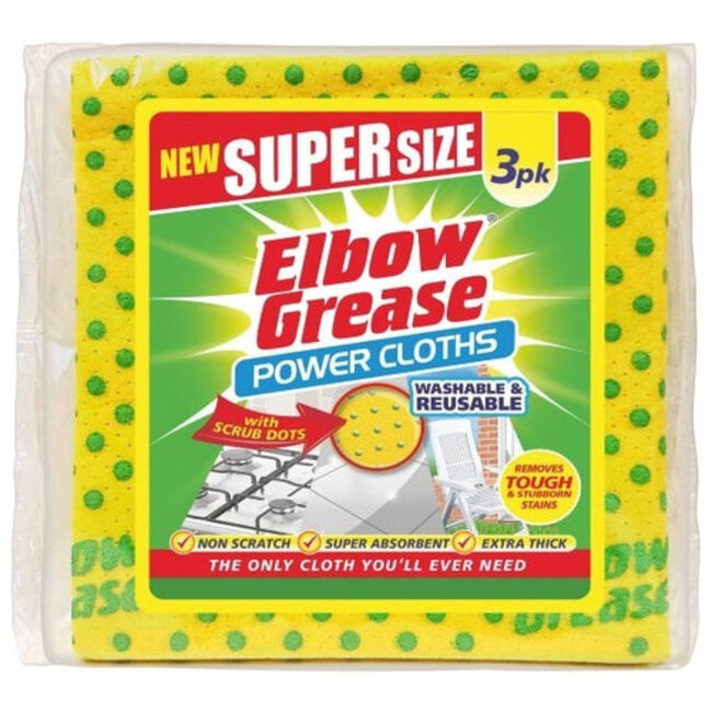 Elbow Grease Supersize Power Cloth 3pk