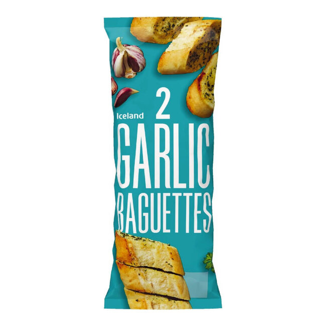 2 Garlic Baguettes 338g