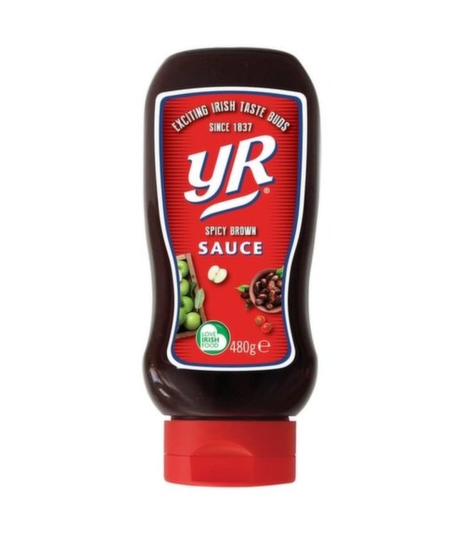 Yr Spicy Brown Sauce Squeezy 480g Russells British Store