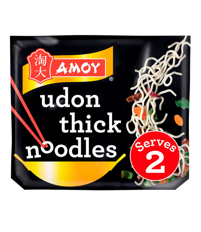 Amoy Straight to Wok Udon Thick Noodles 2 x 150g