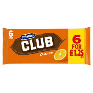 McVities Club Orange 6pk