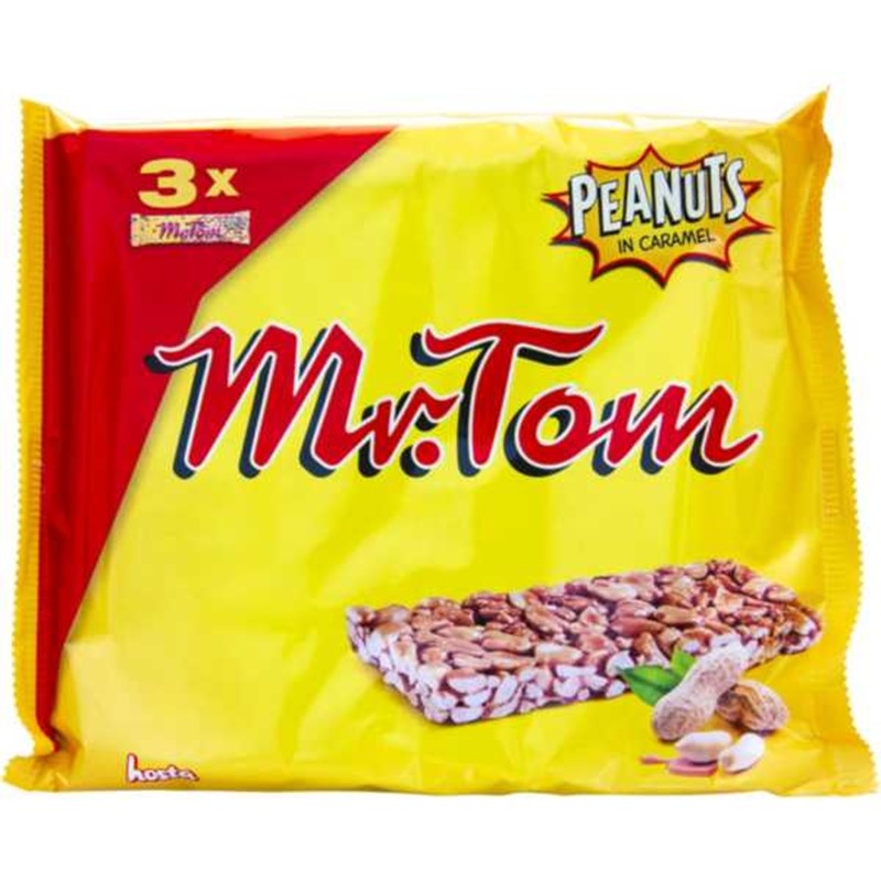 Mr Toms Seriously Nutty Peanut Bar 3x40g Russells British Store