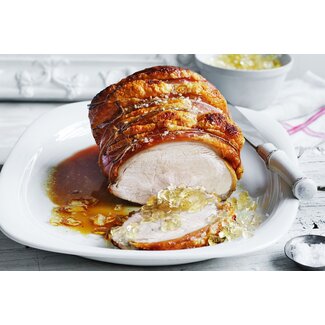 Butchers Pork Loin with Crackling Approx (€12.50 per kg)