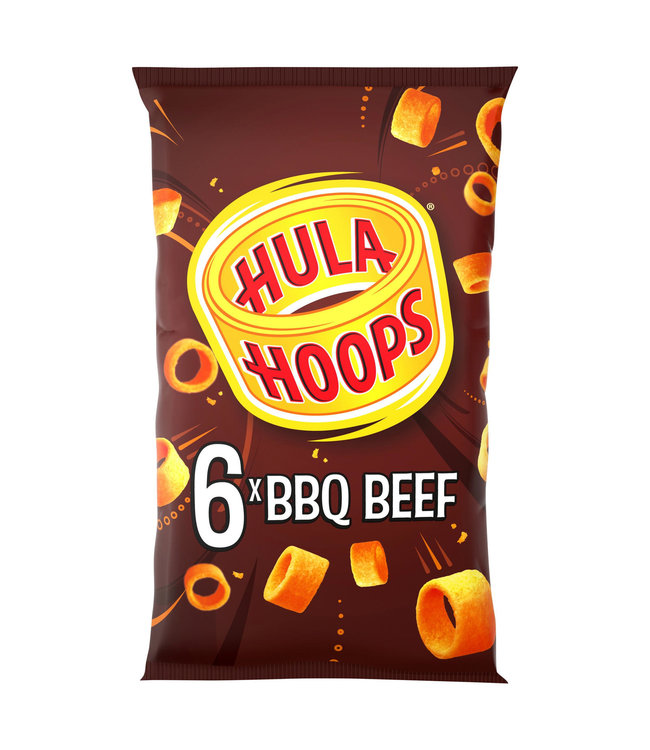 KP Hula Hoops BBQ Beef 6pk - Russells British Store
