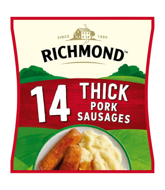 Richmond Richmond 14 Thick Frozen Sausages 602g