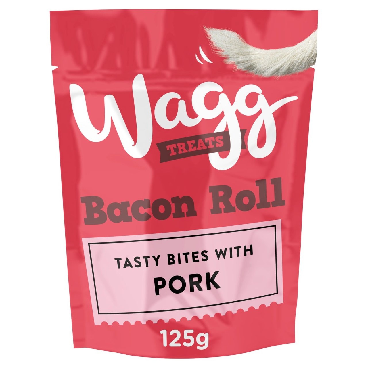 Wagg Wagg Dog Treats Bacon Roll 125g Russells British Store