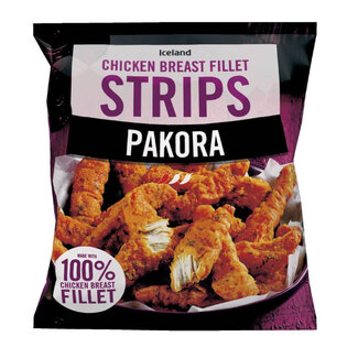 Iceland Pakora Chicken Breast Fillet Strips 500g