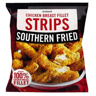 Iceland Southern Fried Chicken Breast Fillet Strips 500g