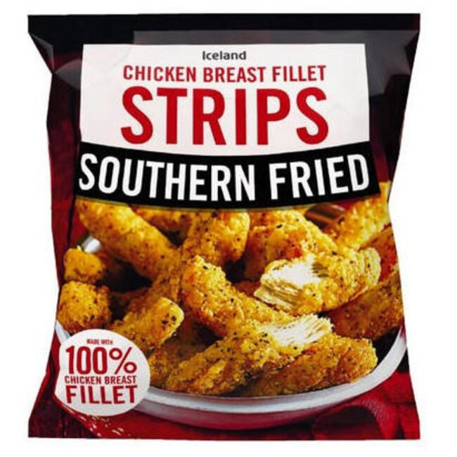 Southern Fried Chicken Breast Fillet Strips 500g