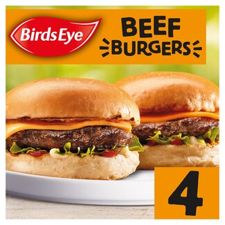 Birds Eye 4 Original Beef Burgers 227g