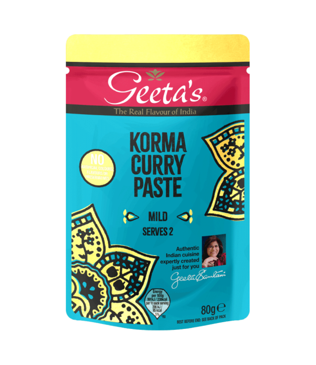 Geetas Korma Curry Paste 80g Russells British Store