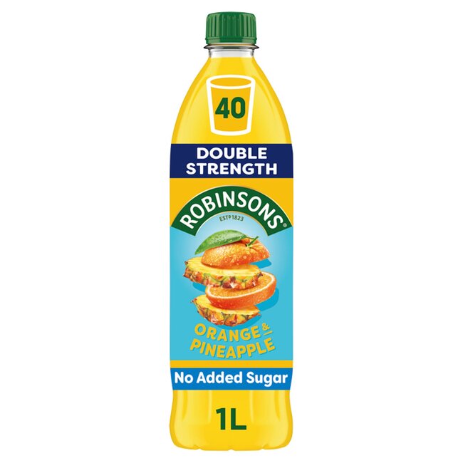 Double Strength Orange & Pineapple NAS Squash 1L