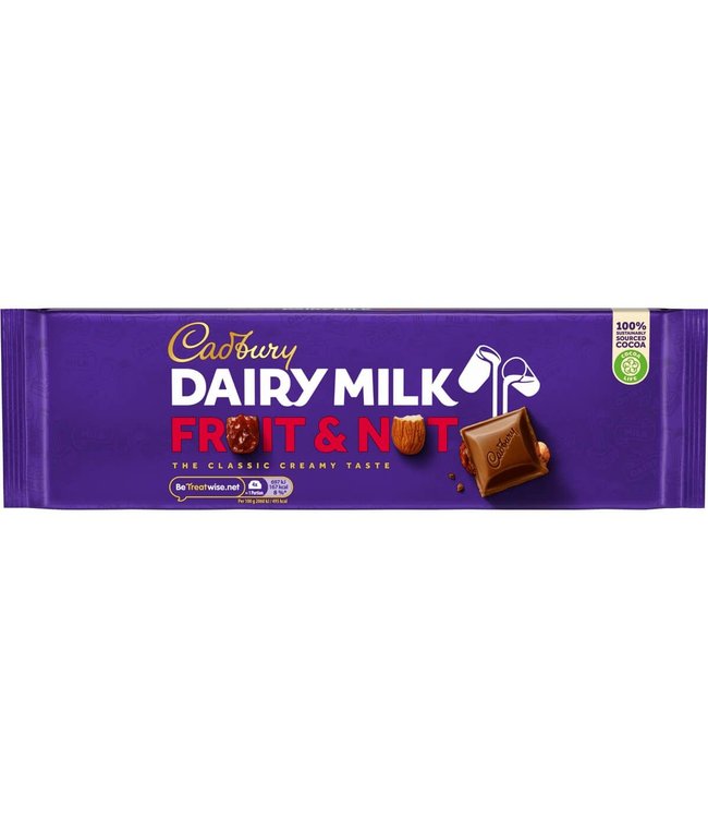 Cadbury Dairy Milk Fruit & Nut Chocolate Bar 300g Russells British Store