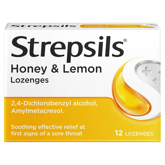 Strepsils Honey & Lemon 12pk