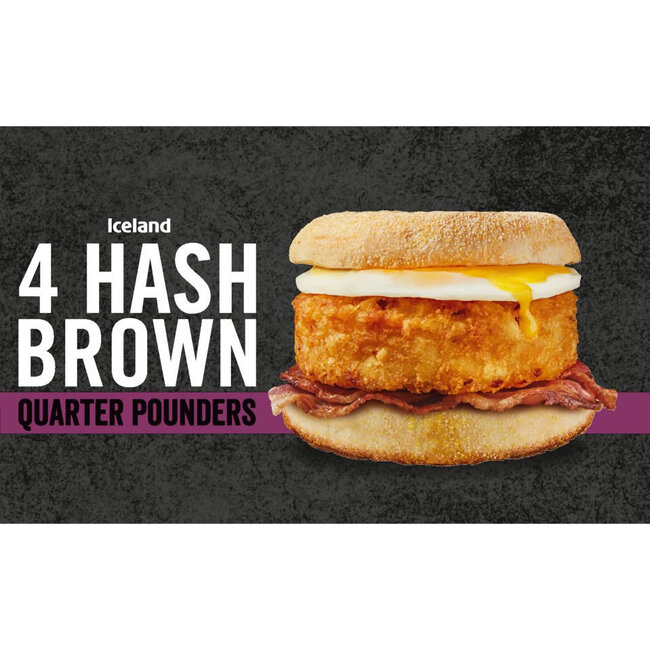 4 Hash Brown Quarter Pounders 456g
