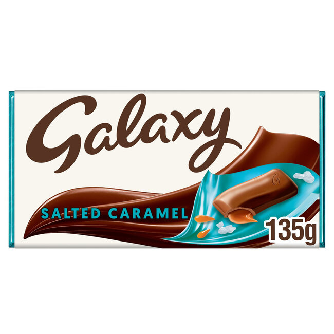 Galaxy Salted Caramel Milk Chocolate 135g Russells British Store