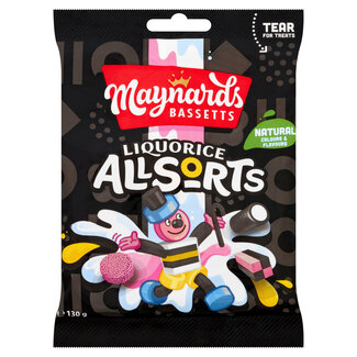 Maynards Bassetts Liquorice Allsorts 130g