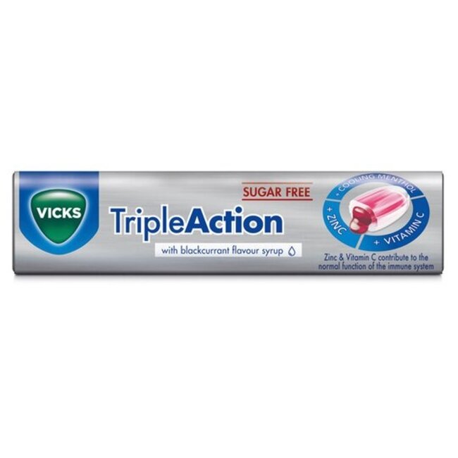 Triple Action with Blackcurrant Flavour Syrup 42g