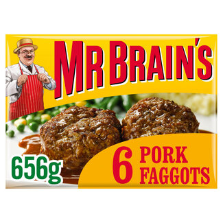 Mr Brains 6 Pork Faggots 656g