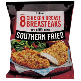 Iceland 8 Southern Fried Chicken Breast Breasteaks 680g