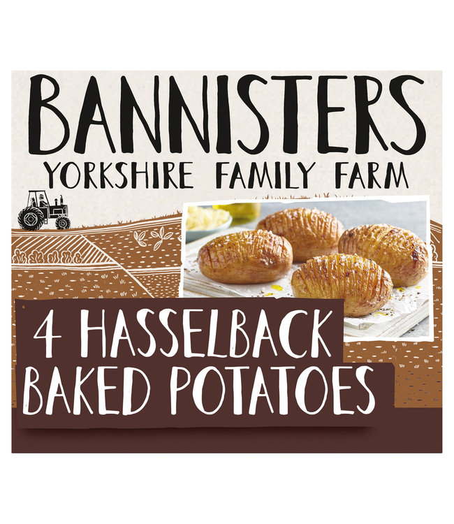 4 Hasselback Baked Potatoes 460g