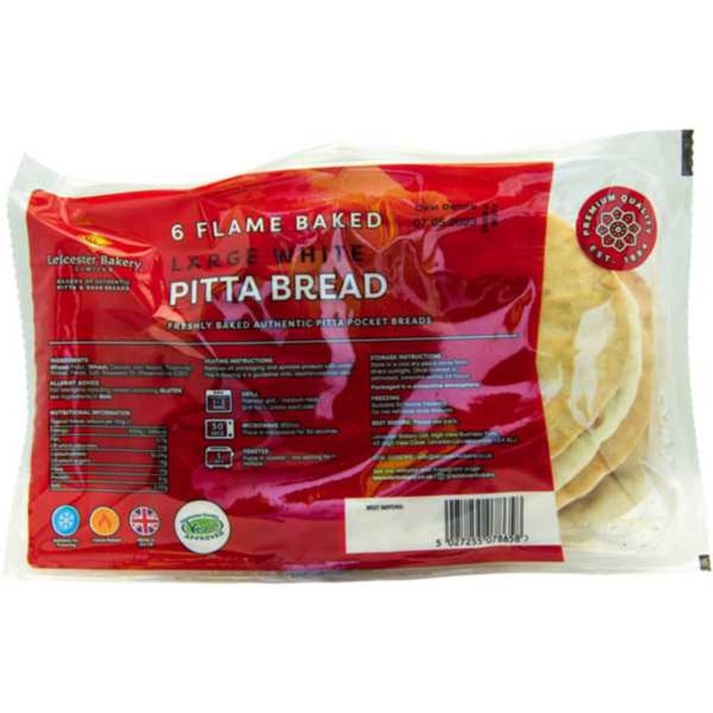 Leicester Bakery Original Pitta Breads x6 Russells British Store