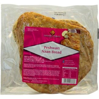 Leicester Bakery Peshwari Naan Breads x4