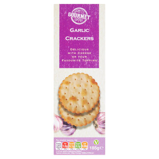 Gourmet Garlic Crackers 185g