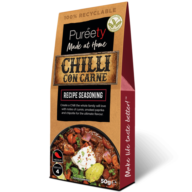 Pureety Chilli Con Carne Recipe Seasoning 50g