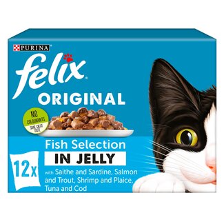Purina Felix Cat Food Fish Selection in Jelly 12 x 100g