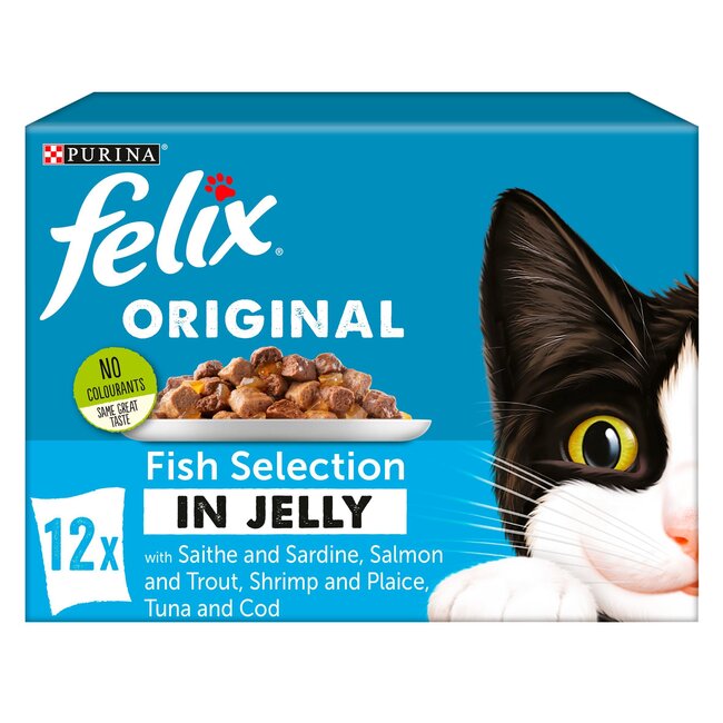 Felix Cat Food Fish Selection in Jelly 12 x 100g