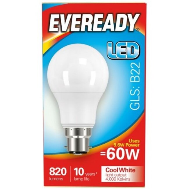 Led Bayonet Bulb Warm White 9.6w