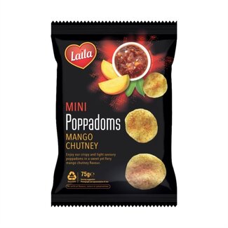 Laila Mango Chutney Poppadoms 75g