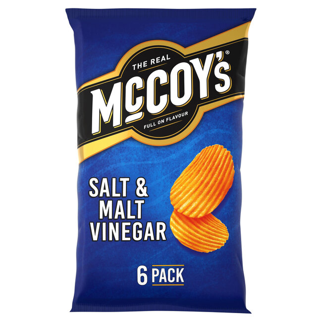 McCoys Salt & Malt Vinegar 6pk