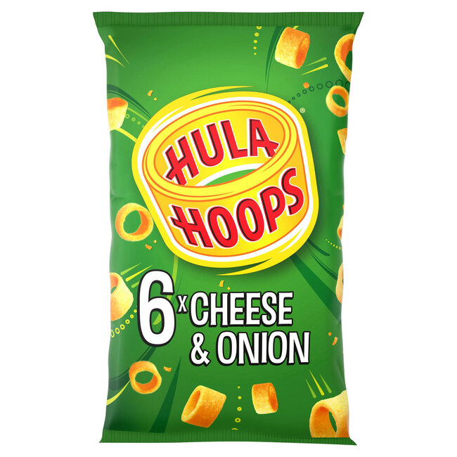 Hula Hoops Cheese & Onion Multipack 6 Pack