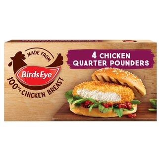 Birds Eye 4 Chicken Quarter Pounders 454g