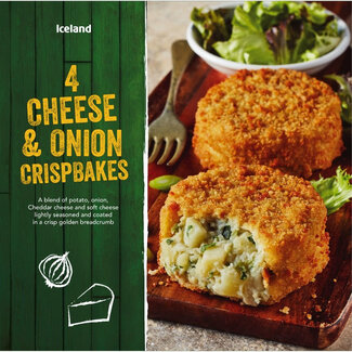 Iceland 4 Cheese and Onion Crispbakes 454g