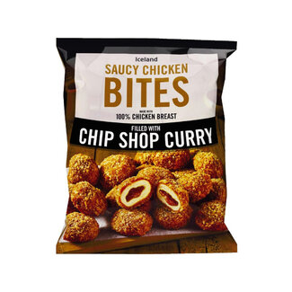 Iceland Chip Shop Curry Saucy Chicken Bites 504g