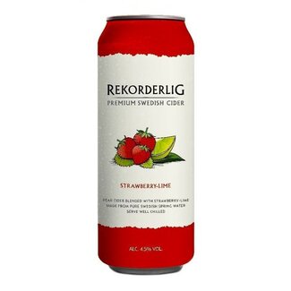 Rekorderlig Strawberry & Lime Cider Can 500ml