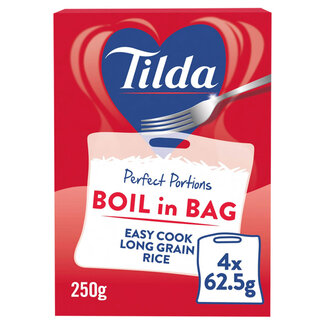 Tilda Boil in the Bag Easy Cook Long Grain Rice 250g