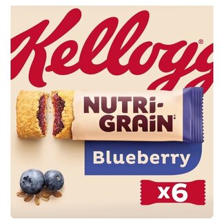 Kelloggs Nutrigrain Blueberry 6pk