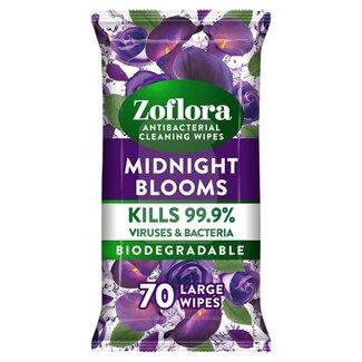 Zoflora Midnight Blooms Anti-Bac Wipes 70's