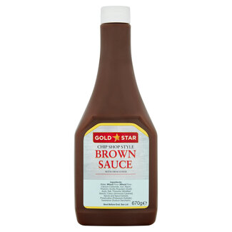 Gold Star Chip Shop Style Brown Sauce 670g