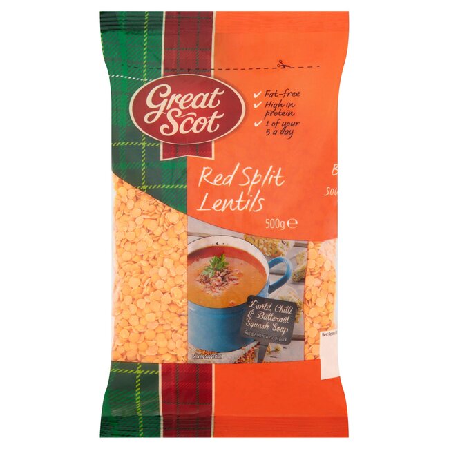 Red Split Lentils 500g