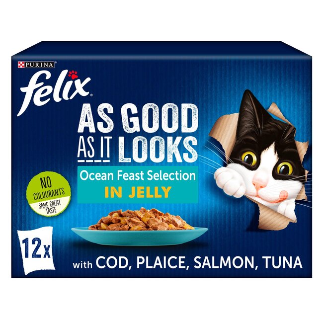 Felix As Good As It Looks Ocean Feasts in Jelly 12 x 85g