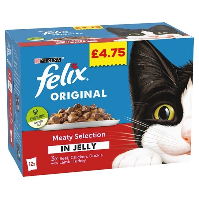 Felix Meaty Selection in Jelly 12 Pack x100g