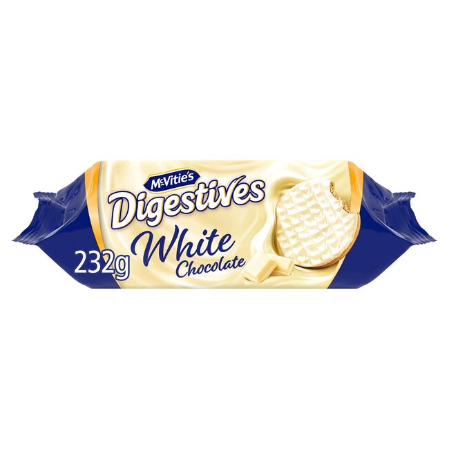 Digestives White Chocolate 232g