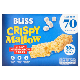 Bliss Crispy Marshmallow Bars 5x19g
