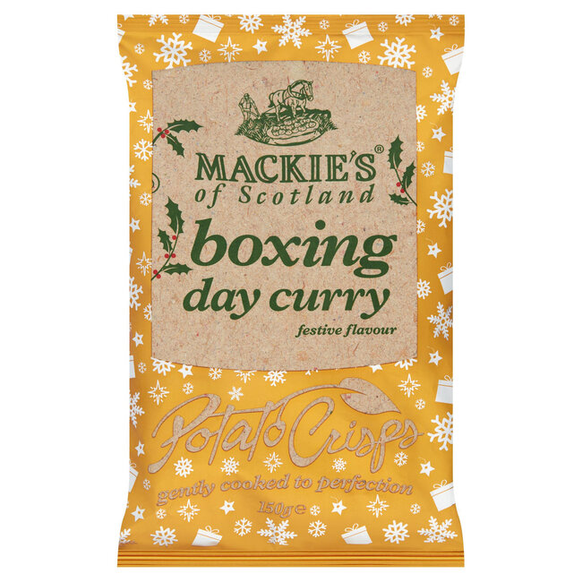 Mackies of Scotland Boxing Day Curry Crisps 150g